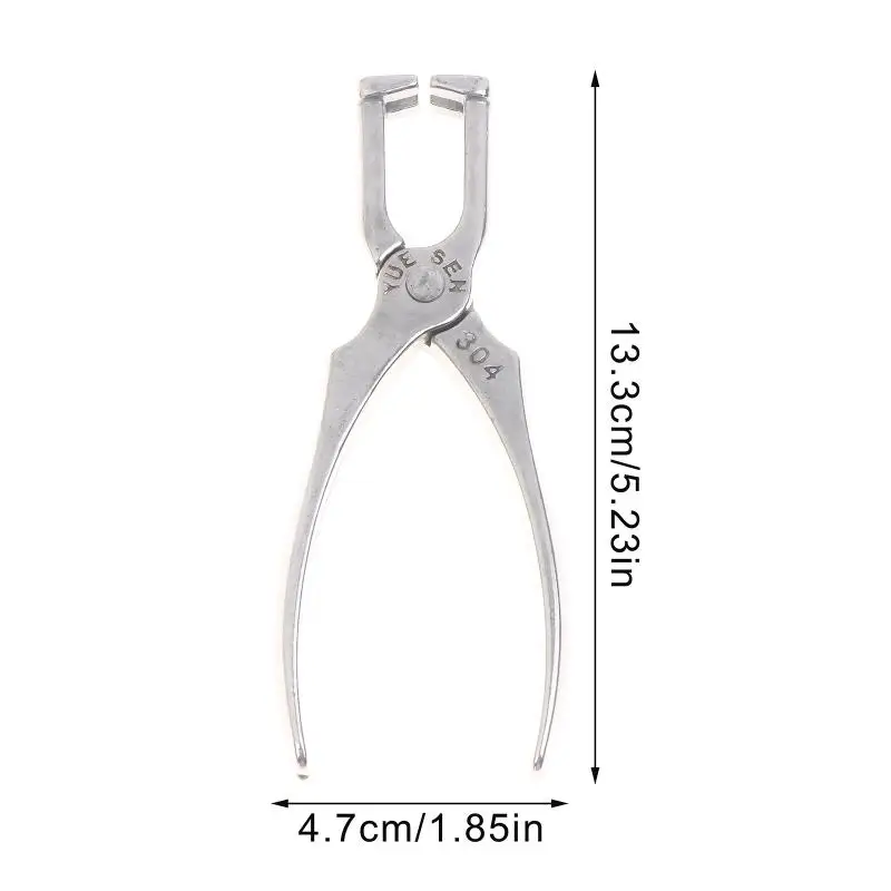 Edelstahl-Reißverschlusszange für Reißverschlüsse, zur Installation von Stoppern, für Kleidung, Schuhe, Reißverschlüsse, Reparatur-Sets, DIY-Ersatz, Nähzubehör – Detail 9