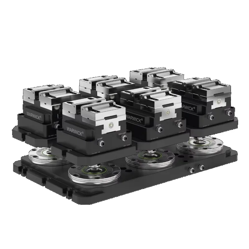 Morsa autocentrante con blocco di forza di serraggio per morsa concentrica pneumatica KSP--100 per automazione CNC con robot Cobot