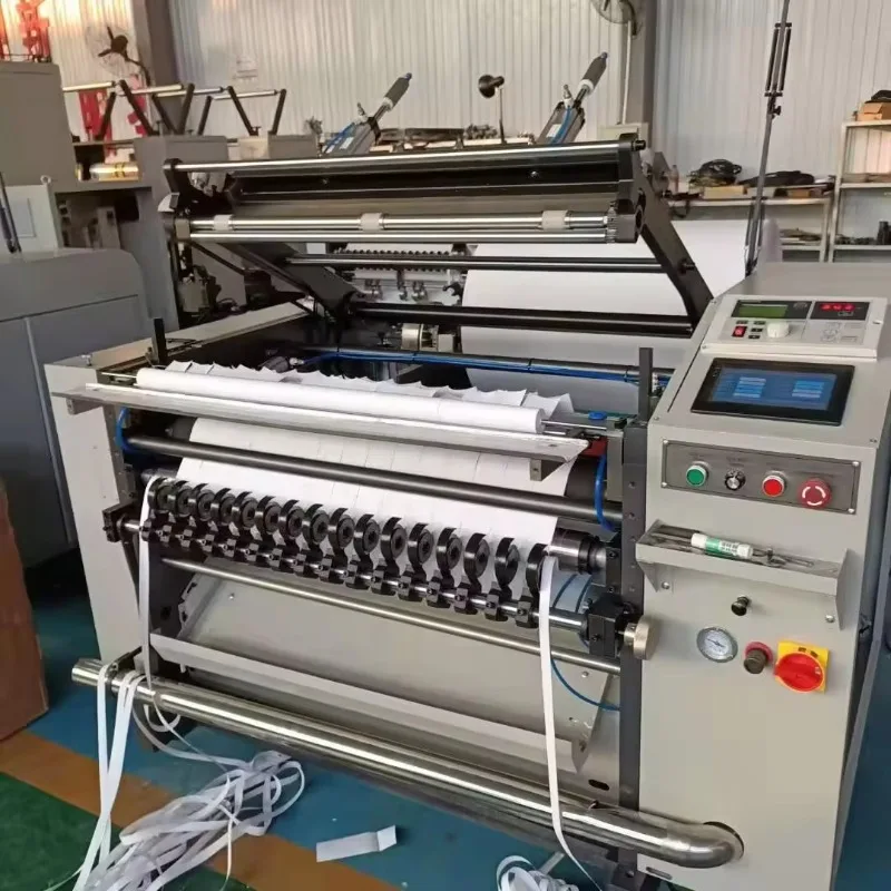 Thermal Paper Slitting Machine High Speed Automatic Slitter Rewinder for POS Cash Register Receipt Label Roll 200m/min
