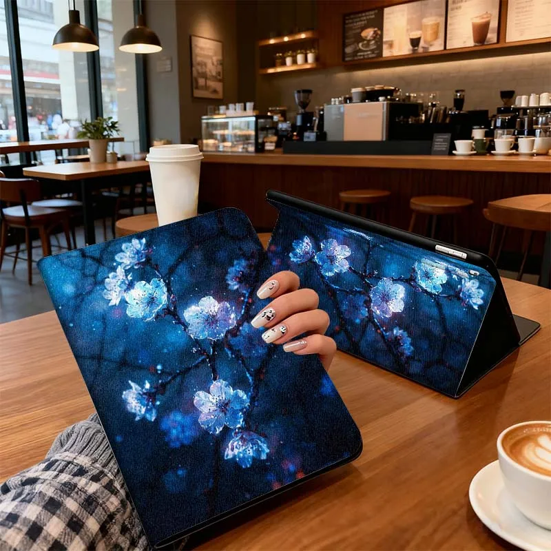 Luminous Flower Beautiful For Xiaoxin Lenovo Pad Tab K10 K11 M10 P12 P11 Pro GT Gen2 Plus Legion Y700 Y900 12.1 Tablet Case