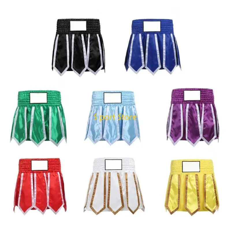 U2JB Tear Resistant Training Shorts Enhances Mobility Polyester Boxing Trunks For Kickboxing And Muay Thai
