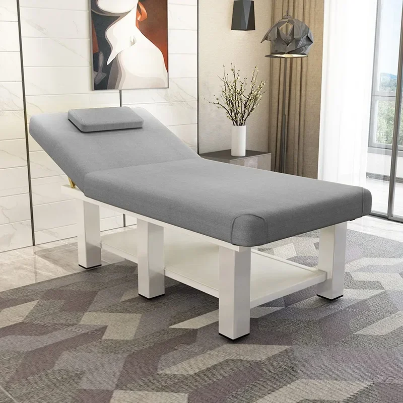 Mesa de massagem facial para tatuagem, terapia de amassar tailandês, cama de massagem, spa, limpeza de ouvido, conforto, camilla masaje, móveis de beleza kmmt