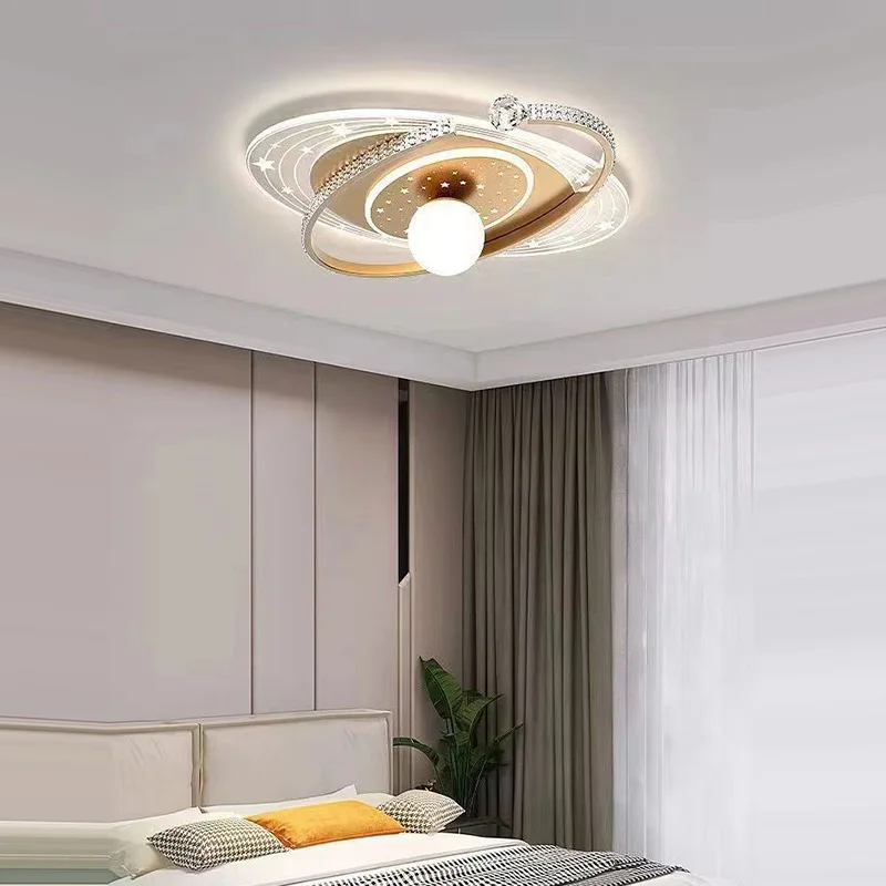 52cm Starry Ceiling Lamp for Master Bedroom Room Light Creative Modern LED Lighting Design for Home Decor