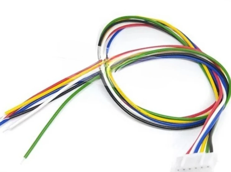 PH2.0-6P Colorful Ribbon Cable Connector Wire Single-Head Terminal Cable Electronic Wire Length 20/35/65CM 1pcs