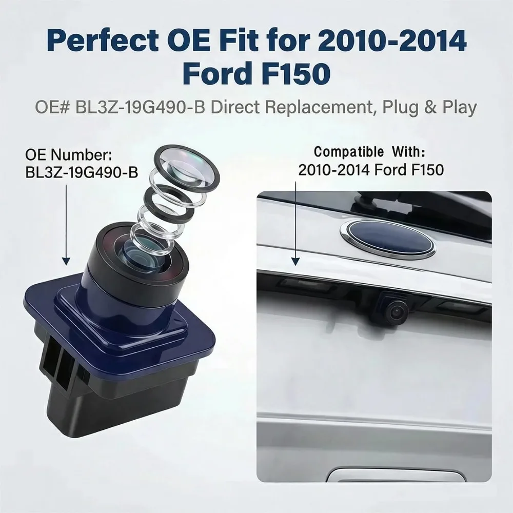 

Камера заднего вида для Ford F150, Ford Mustang/Lincoln MKC, артикул BL3Z-19G490-B, EL3Z-19G490-D