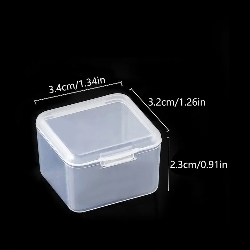 1/6/9/15/30Grids DIY Diamond Jewelry Storage Box Grids Clear Nail Art Rhinestones Tools Beads Display Storage Case Organizer Box images - 6