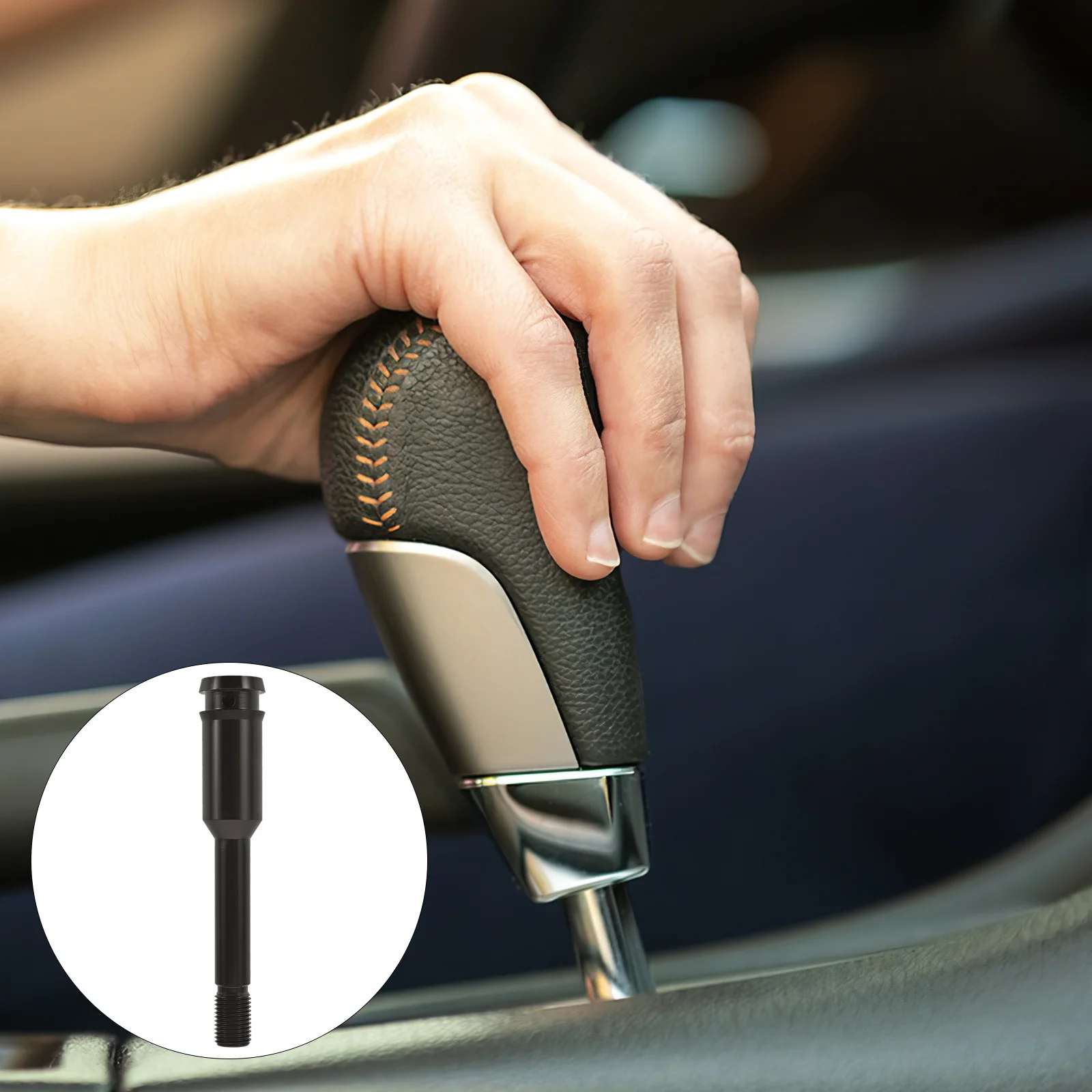 

Manual Gear Shift Extension 85Mm Aluminum Alloy Extended Shifter for Smooth Gear Changing Universal Fit Car Truck Shift Knob