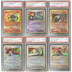 Diy Self Made PTCG Charizard Rayquaza Magikarp karta kolekcjonerska wersja kopiowania 10 punktów karta znamionowa Anime karty do gry prezent zabawka