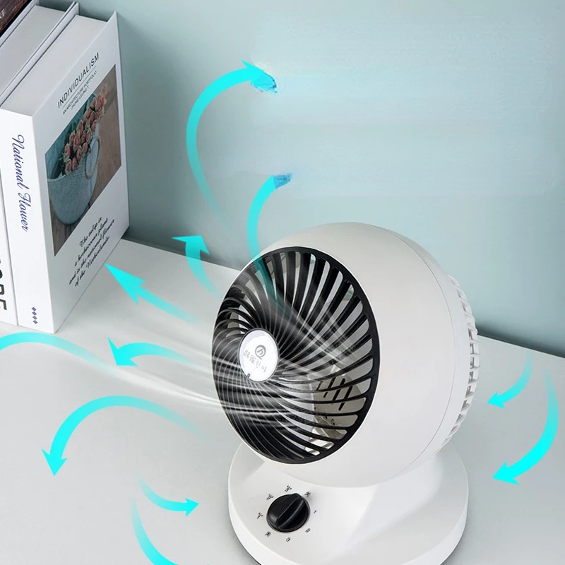 Mini Fan Air Circulation Fan Household Electric Fan Quiet Turbo Convection Fan Student Dormitory Table Fan Portable Air Cooler