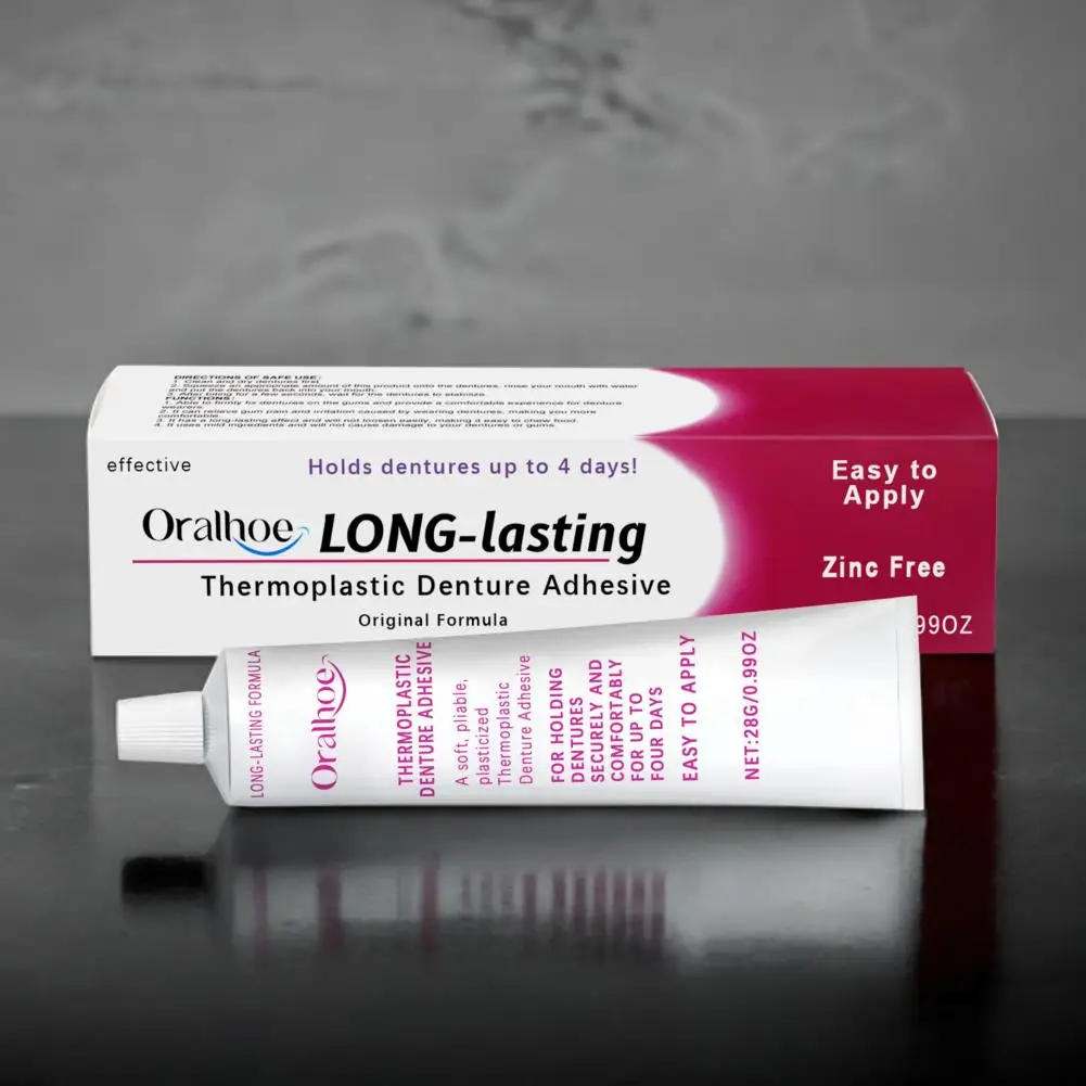Thermoplastic Denture Adhesive Long-lasting Denture Fixing Adhesive Improve Comfort Denture Care Products False Teeth Glue