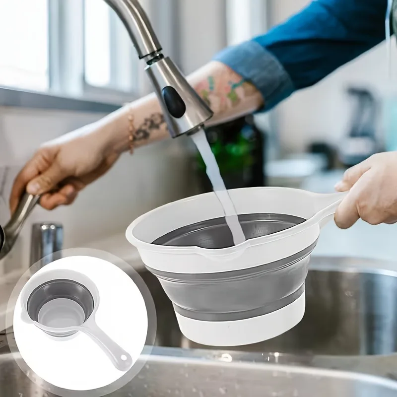 Collapsible Water Bucket  Water Scoop  Water Carrier – Portable Foldable Plastic Mini Watering Bucket  Water Scoop,dropshipping