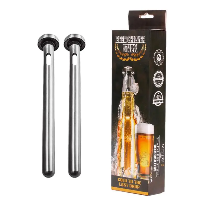 Beer Cooling Rod Portable Wine Bottle Cooler Stick Stainless Steel Beer Chiller Sticks Wine Chilling Rod Leakproof Easy To Use