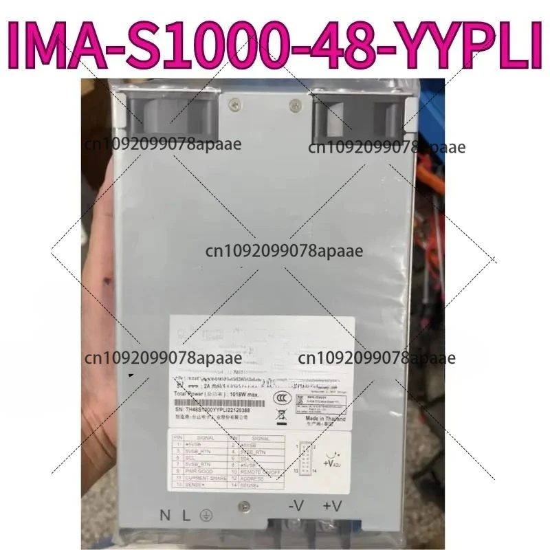 

Новый импульсный источник питания IMA-S1000-48-YYPLI с годовой гарантией для быстрой доставки.