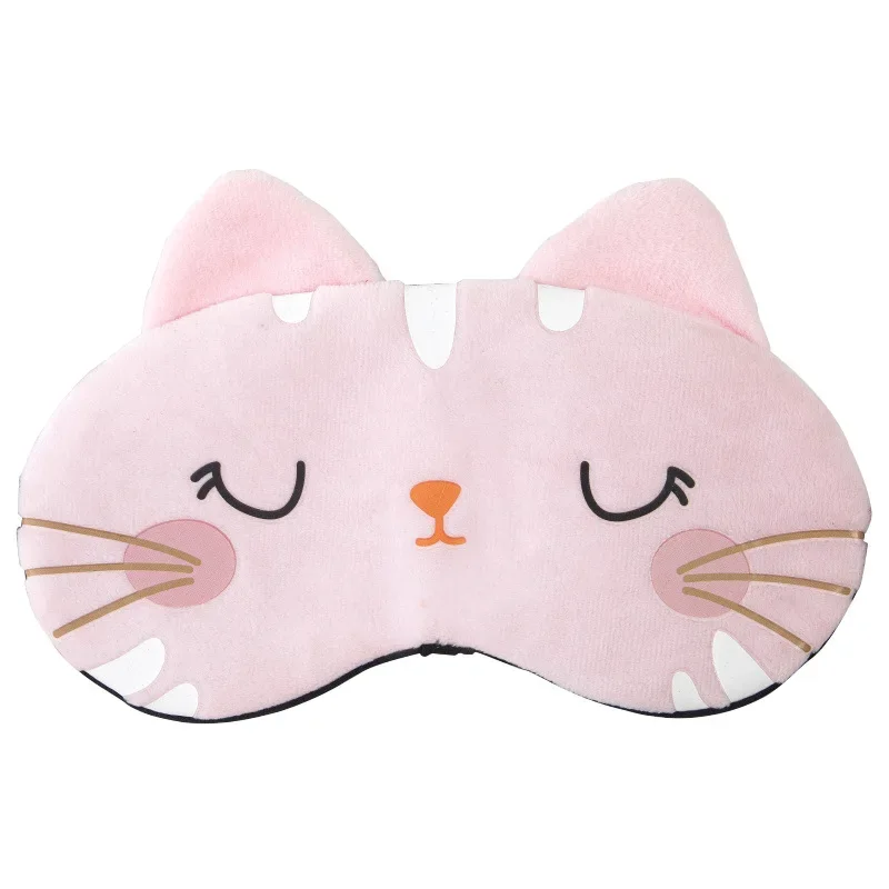 Sleeping Mask Sleeping Blindfold Soft Plush Eye Masks Cute Cat Eye Cover Plush Mask Eyepatch Nap Health Eye Cover