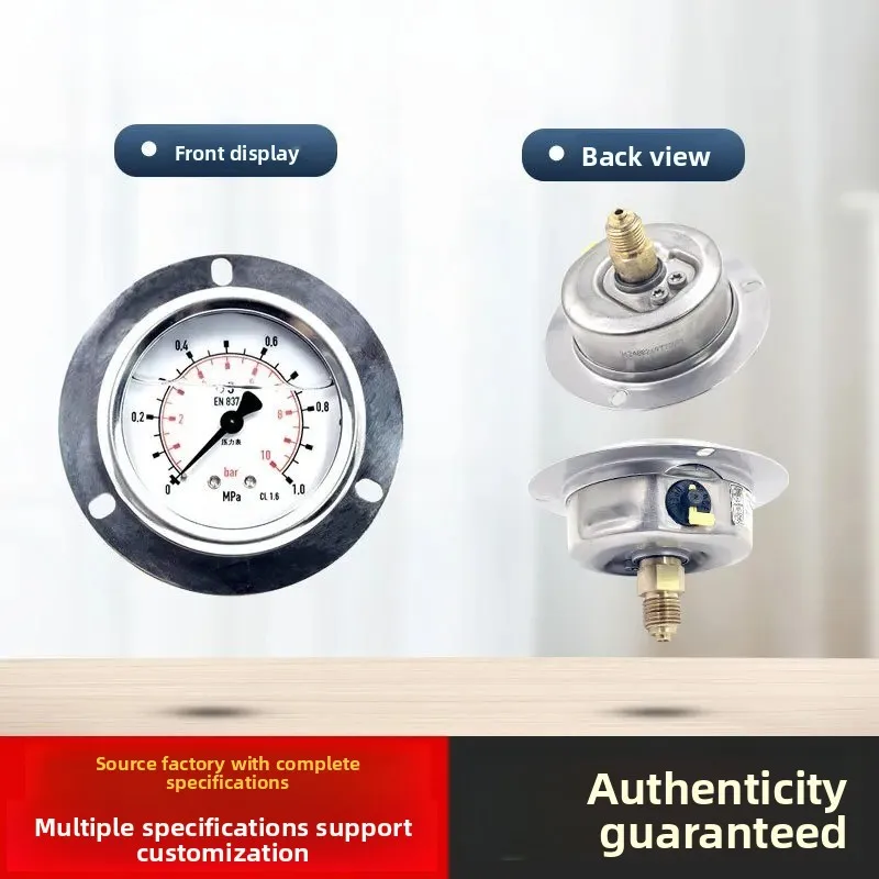 

For stainless steel shockproof barometers 213.53.063 axial edges EN837-1