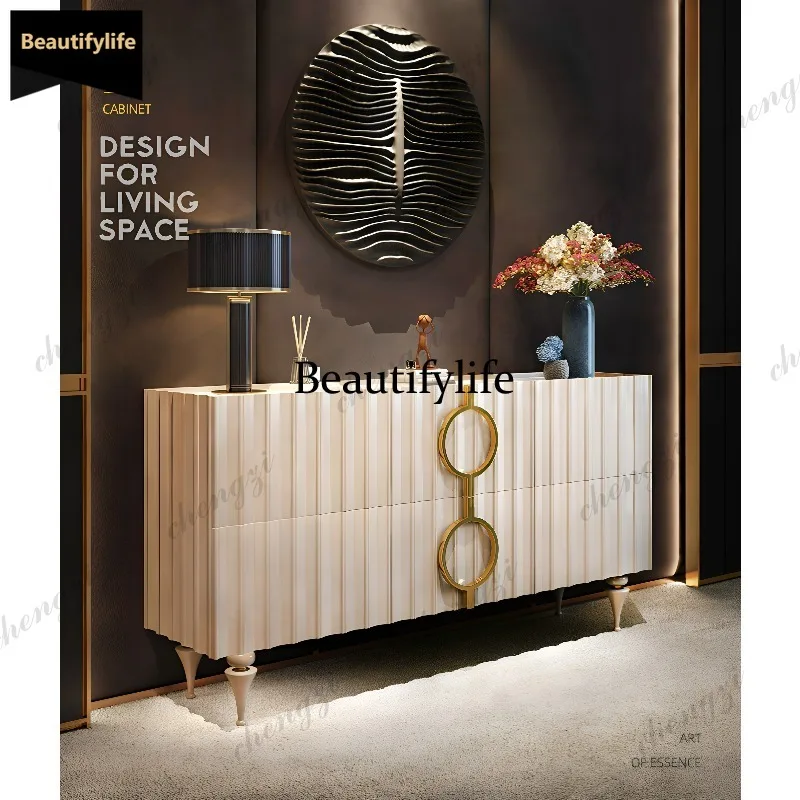 A68Light luxury cabinet, high-end living room decorative locker, master bedroom French bedside chest