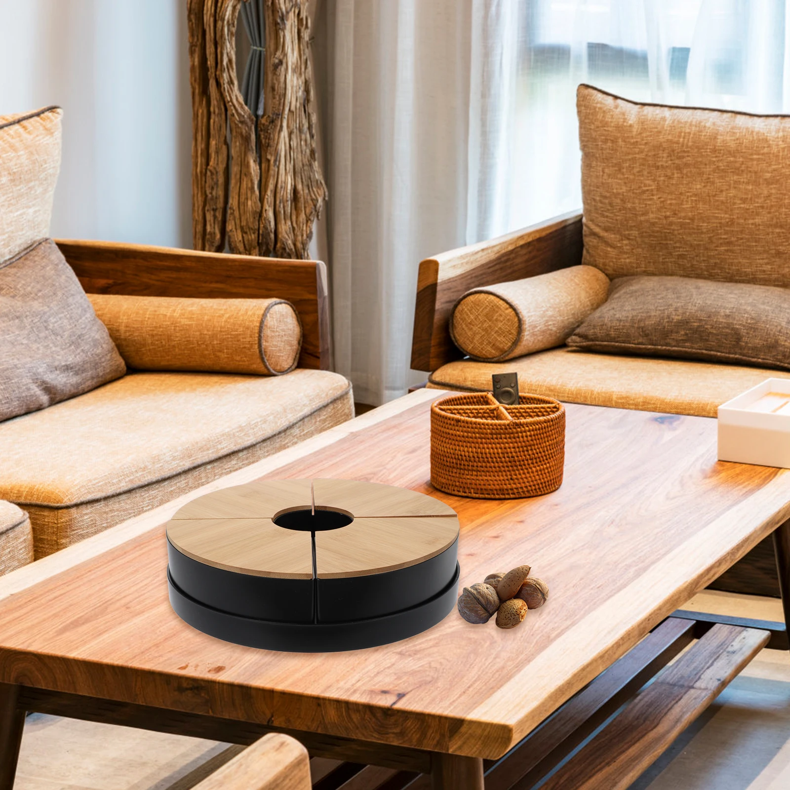 

1Set Divided Snack Box Compact Dried Fruit Serving Dish Party Dessert Tray Fruit Storage Organizer Divided Snack Box