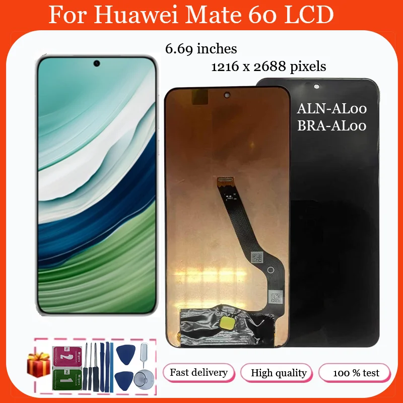 

100% AMOLED Display Replacement For Huawei Mate 60 ALN-AL00 LCD Touch Screen For Huawei Mate 60 LCD Digitizer Assembly