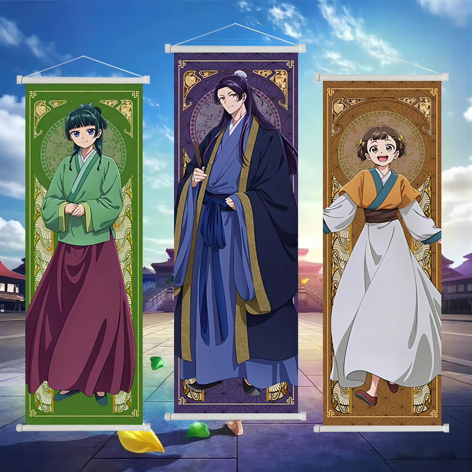 

T.A.D Style Anime Wall Scroll Poster Maomao Jinshi Decorative Canvas Hanging Art For Cosplay Fan