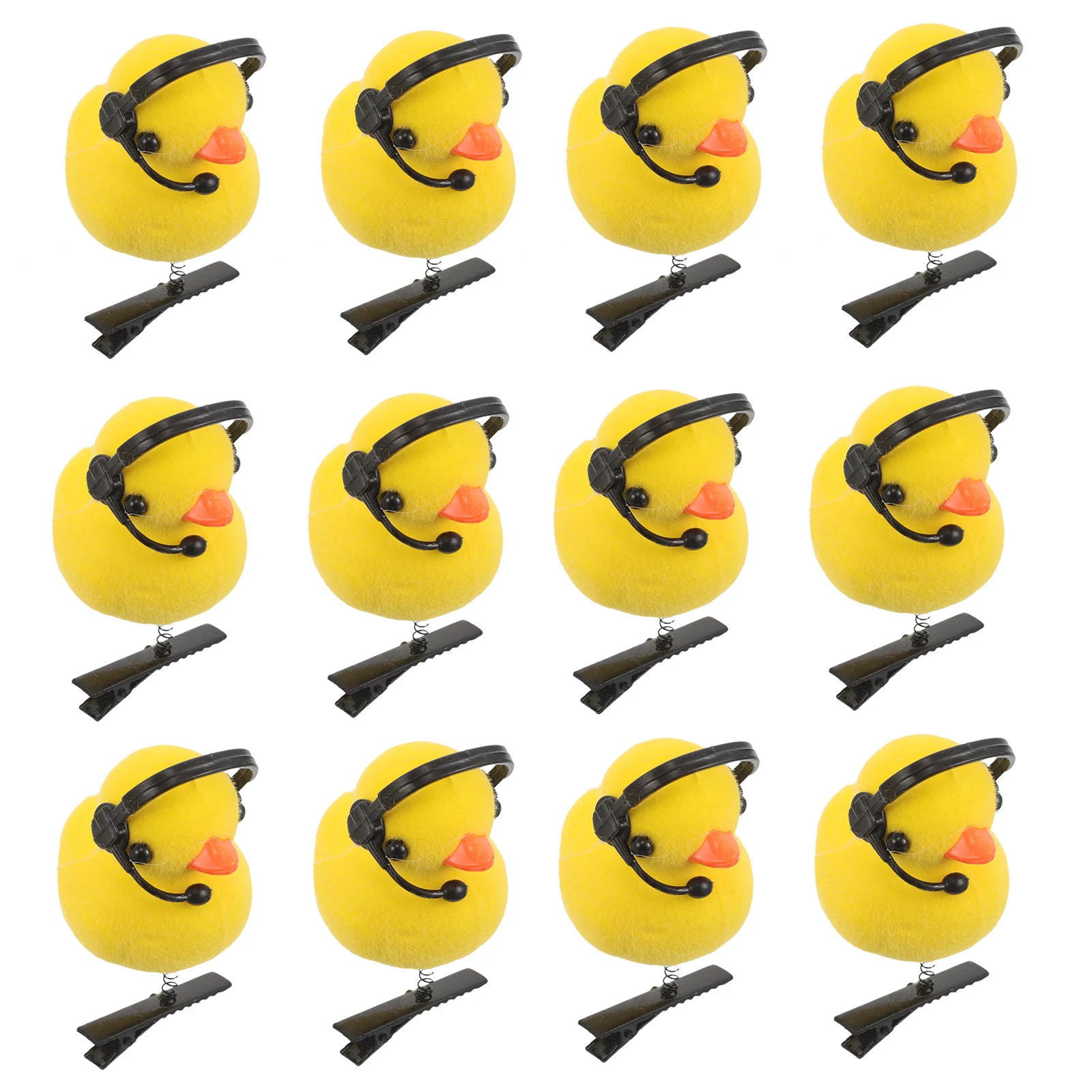 

15Pcs Yellow Duck Hairpin Cartoon Animal Clips Cute Summer Hair Accessories Party Travel Hair Clips Yellow Duck Hairpin