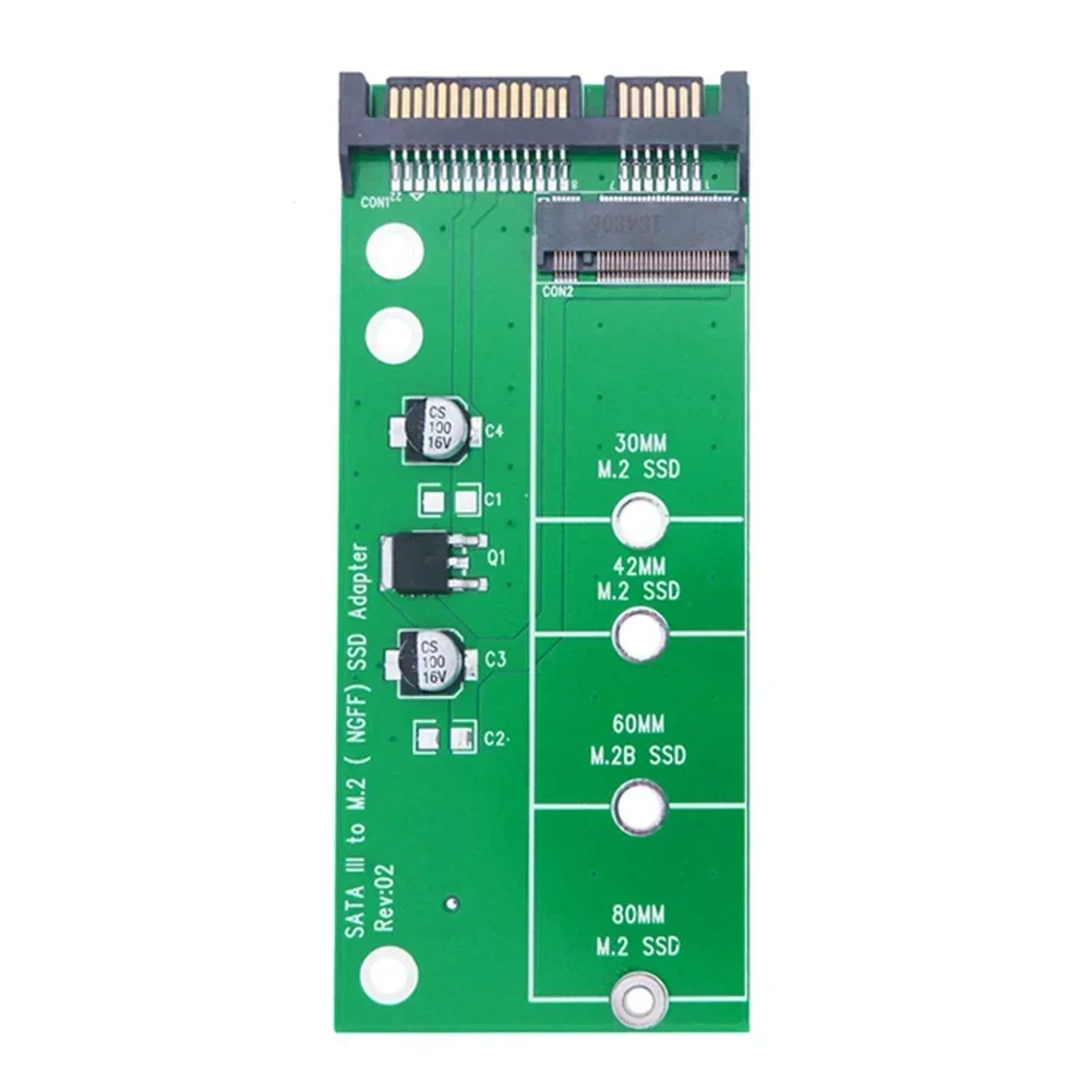 Adaptador SSD M2 M2 SATA, Convertidor M.2 NGFF De 2,5 Pulgadas, Tarjeta SATA3.0 6G, Llave B Para 2230-2280 M.2 SATA SSD