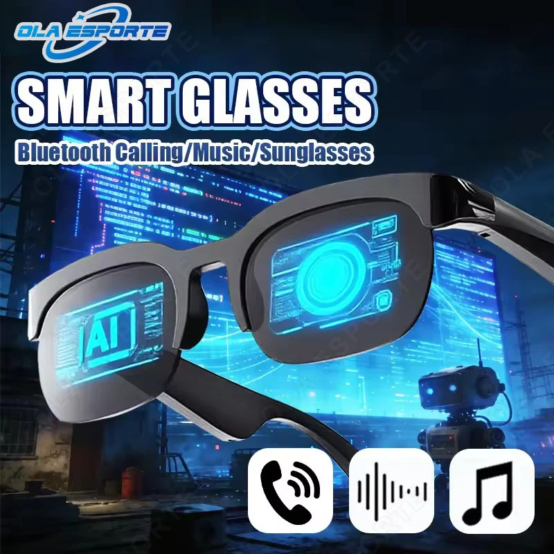 

Smart Glasses AI Translation Music Play Bluetooth Call Conversation Recording Smart Sunglasses For Men Women 2026 New