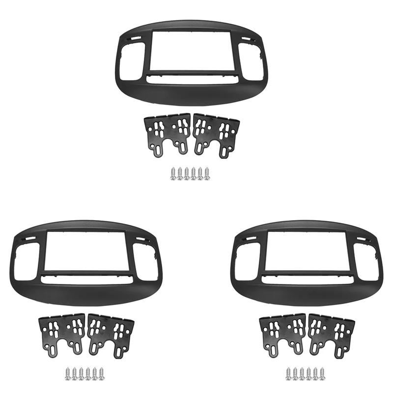 

3X 2Din Car Radio Fascia For HYUNDAI Accent 09-12 DVD Stereo Frame Plate Adapter Mounting Dash Installation Bezel Trim