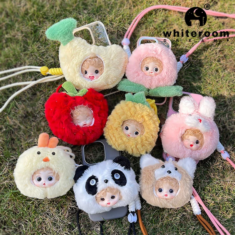 Phone Back Clip Straps Accessories Mini Doll Surprise Cute Girl  DIY Fashion Animal Playful Mischievous Baby Bag Birthday Gift