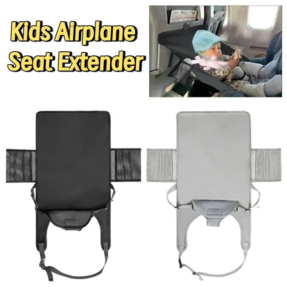 

Portable Kids Airplane Seat Extender Breathable Safety Toddler Travel Bed Adjustable Comfortable Foldable Flying Bed Baby Plane