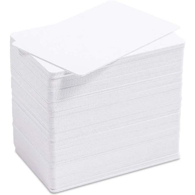

100pcs a lot CR80 30mil Credit Card Size Plastic White Blank PVC Card For Inkjet Printer