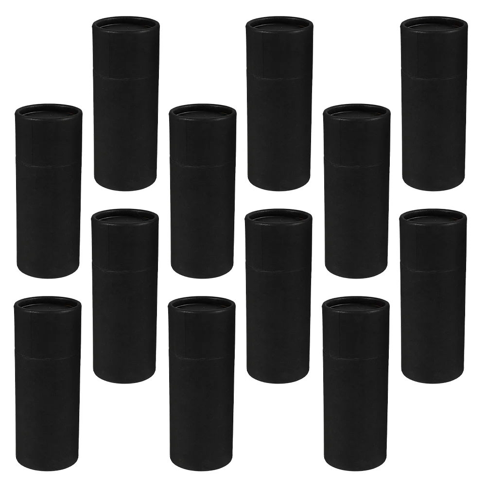 12 Pcs Paper Tube Packaging Box Essential Oils Case Storage Mailing Bottle Kraft Tubes Cylindrical Cardboard