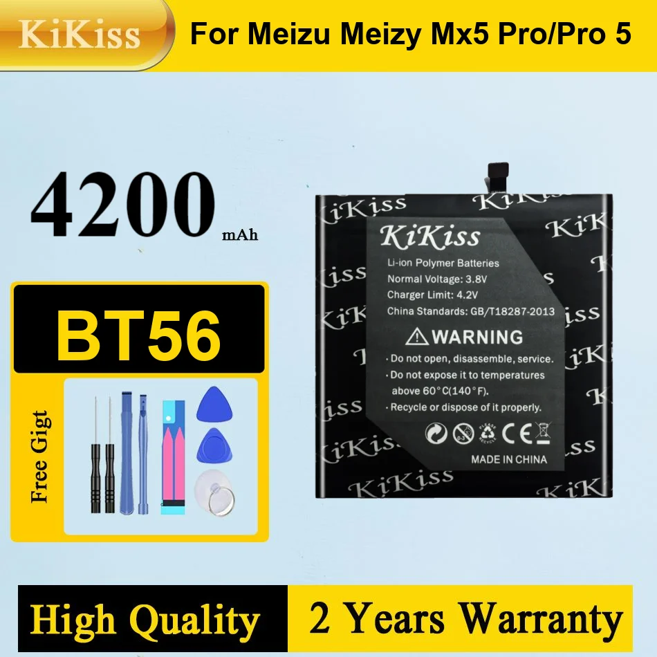 

4200Mah Kikiss Battery BT56 For Meizu Meizy MX5 Pro/Pro 5 M5776