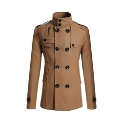 Male Fashion Coat Winter Jackets For Men Luxury Long Coat Casual Outerwear Warm Parkas Overcoat Slim Fleece Jacket Man Clothing
