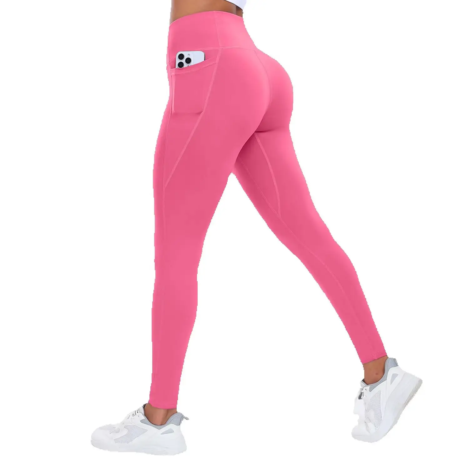Damen-Yogahose mit Taschen, Po-Lifting, Bauchkontrolle, Sport-Leggings, hohe Taille, Fitness-Strumpfhose, Sportbekleidung, Sportswear