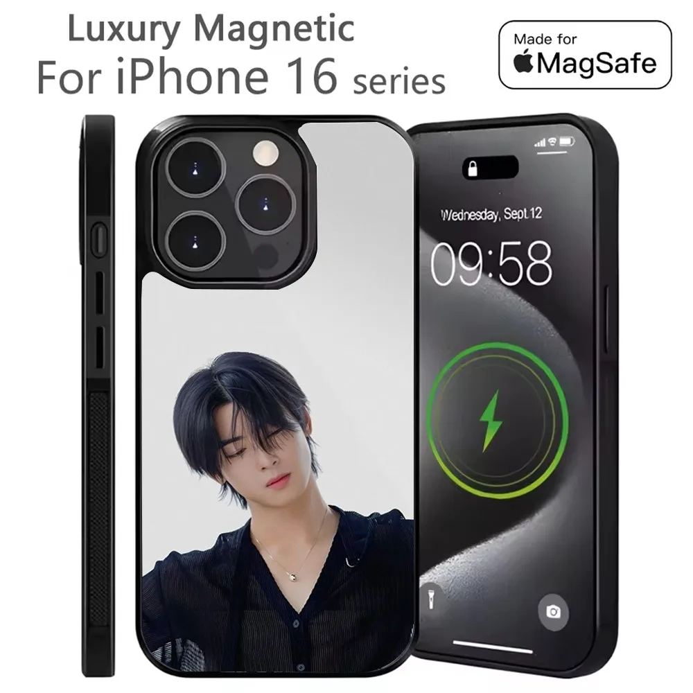 

Singer Cha E-EunWoo Phone Case For iPhone 16,15,14,13,12,11,Plus,Pro,Max Mini Magsafe Magnetic Wireless Charging