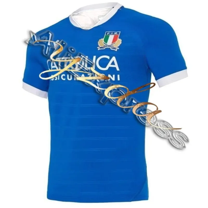 

2021 New Italian National Team Rugby Shirt Men's Short Sleeved Top Comfortable Motorcycle Popular Quick Drying T-shirt