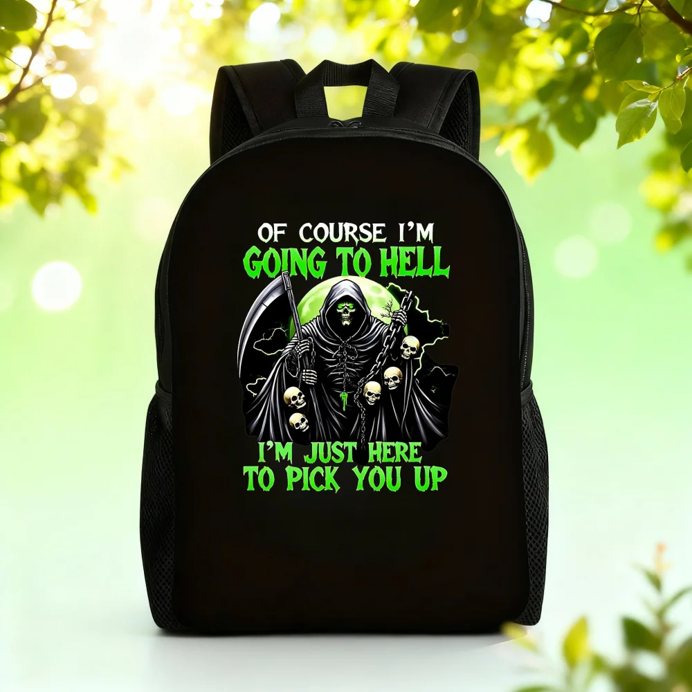 

Reaper Skull Pattern | Large Capacity Photography Backpack, comfortable and stylish, suitable for school, travel