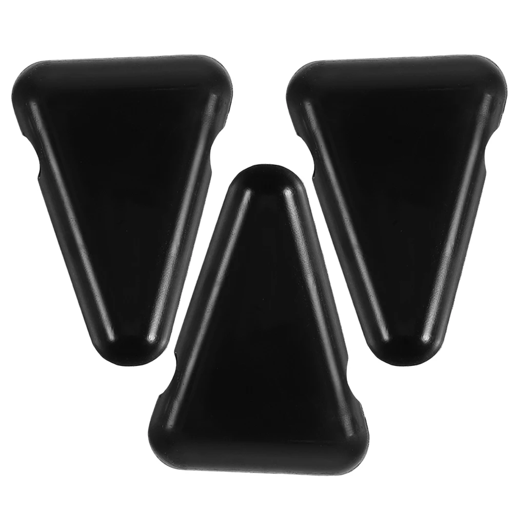 

3 Pcs Tuning Fork Holder Triangle Silicone Block Forks Supplies Universal Stabilizing Protection Silica Gel Wooden