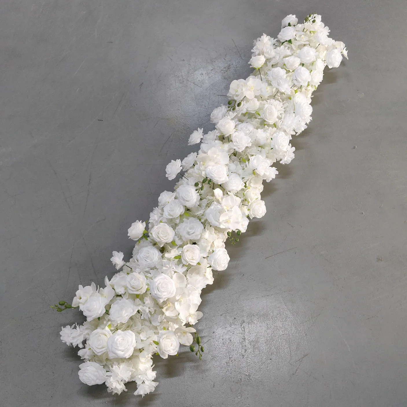 Uflower witte roos kersenbloesem huwelijksboog bloemen rij arrangement tafel centerpieces lange bloem verjaardag evenement partij rekwisieten - afbeelding 1