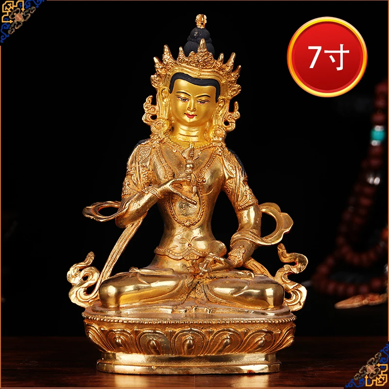 

21CM large Gilt Tibetan Vajrasattva mahasattva Buddha -GOOD Buddhist Buddha figure HOME efficacious Talisman Protection