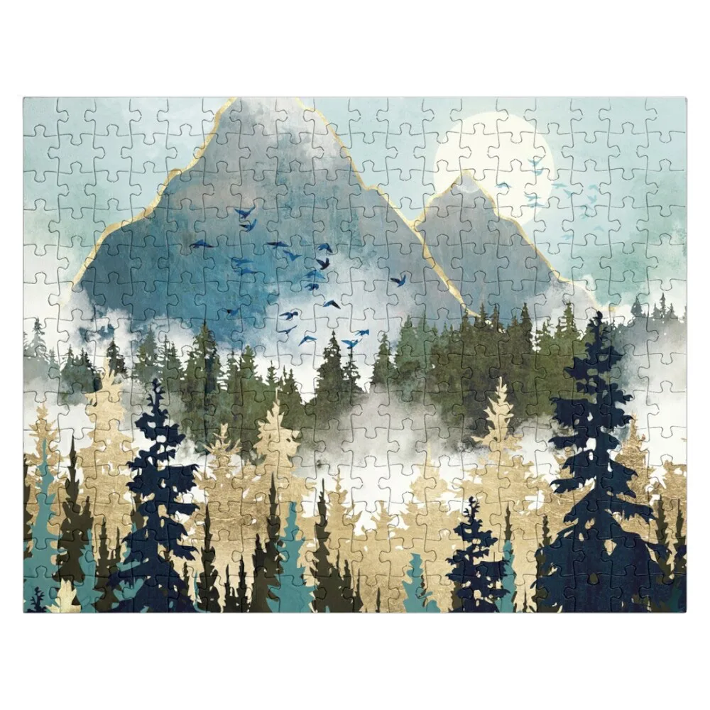 

Misty Pines Jigsaw Puzzle Custom Wooden Puzzle Name Wooden Compositions For Children Scale Motors Personalize Puzzle