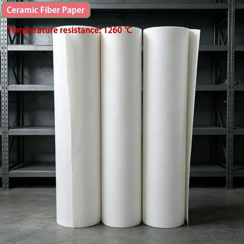 Ceramic Fiber Paper, 1250℃ High Temp Insulation Fireproof Class A Aluminum Silicate Paper Sealing Gasket