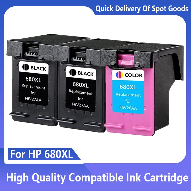 

680XL Ink Cartridge Compatible for HP680 for HP 680 XL Deskjet 2135 2136 2138 3635 3636 3835 4535 4536 4538 4675