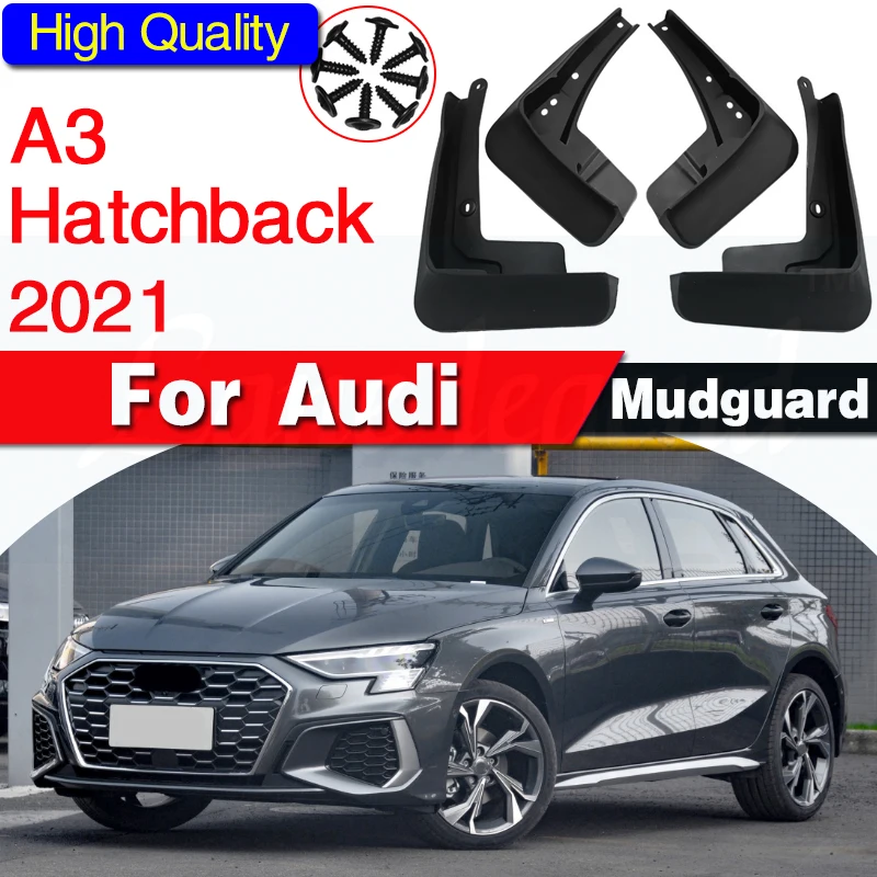 

Car Mudflaps FOR Audi A3 Hatchback 2021 Mudguard Fenders Mud Flap Guard Splash Mudguards Car Accessories Auto Styline Front Rear