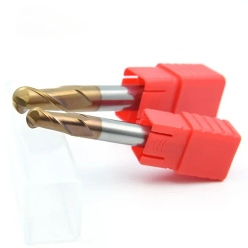 Nouveau fraise à bout sphérique HRC55 degrés 1mm ~ 10mm1.5mm 2mm 4mm 6mm 8mm fraise en métal de broche avec tige d'outil d'utilisation de tour CNC