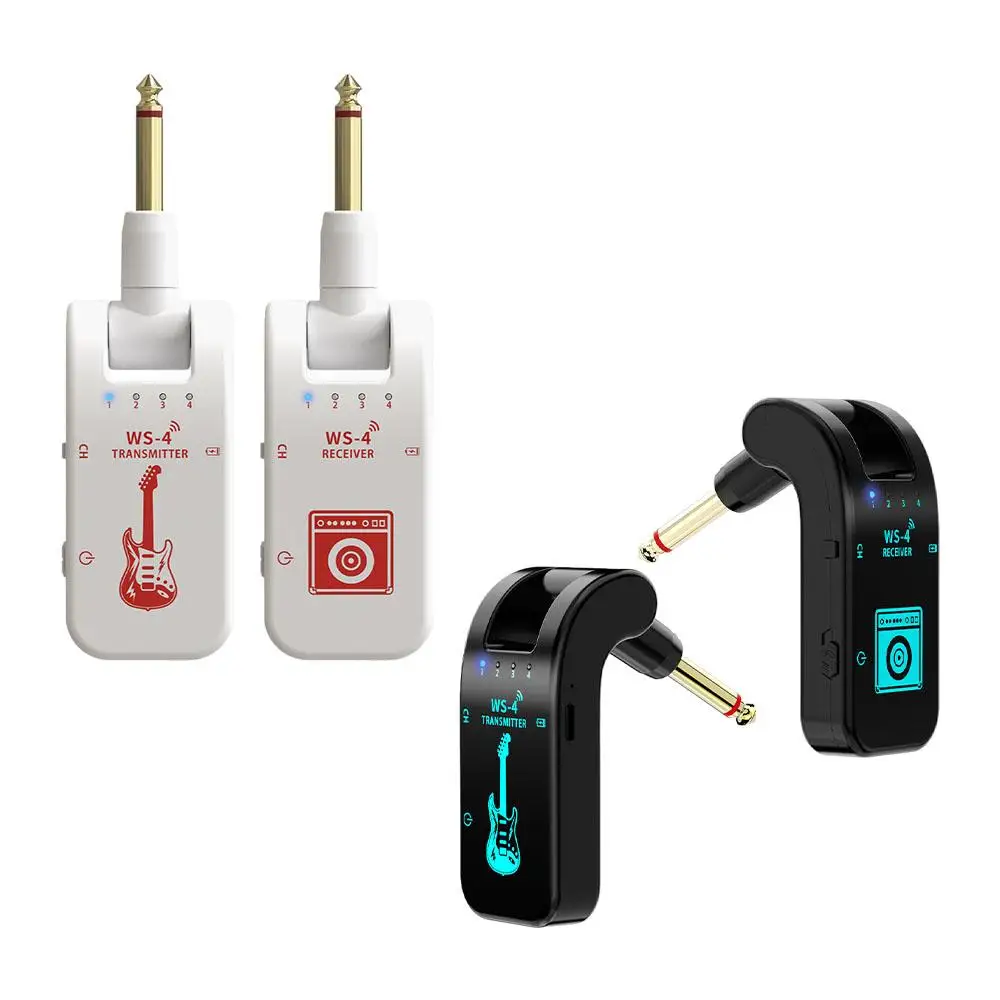 2.4G نظام الغيتار اللاسلكي ملحقات الغيتار المحمولة القابلة لإعادة الشحن