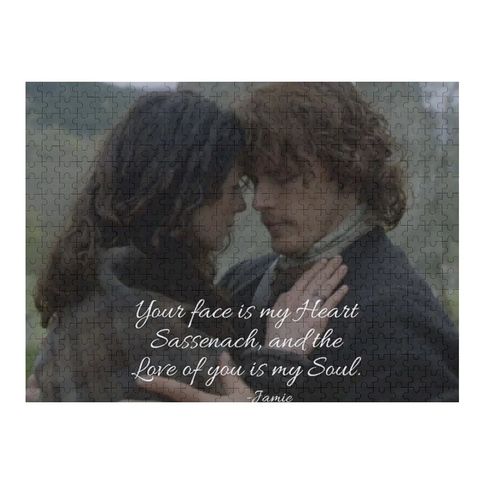 

Outlander Jamie & Claire Fraser Diana Gabaldon - Пазл на заказ Деревянный подарок Деревянный пазл для взрослых