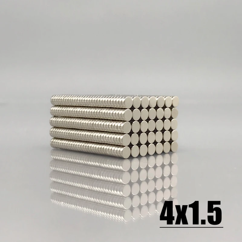 50~5000pcs 4x1.5 mm Mini Small Magnets 4mmx1.5mm NdFeB N35 Neodymium Magnet Strong Dia 4 Permanent NdFeB Magnets Disc Imane