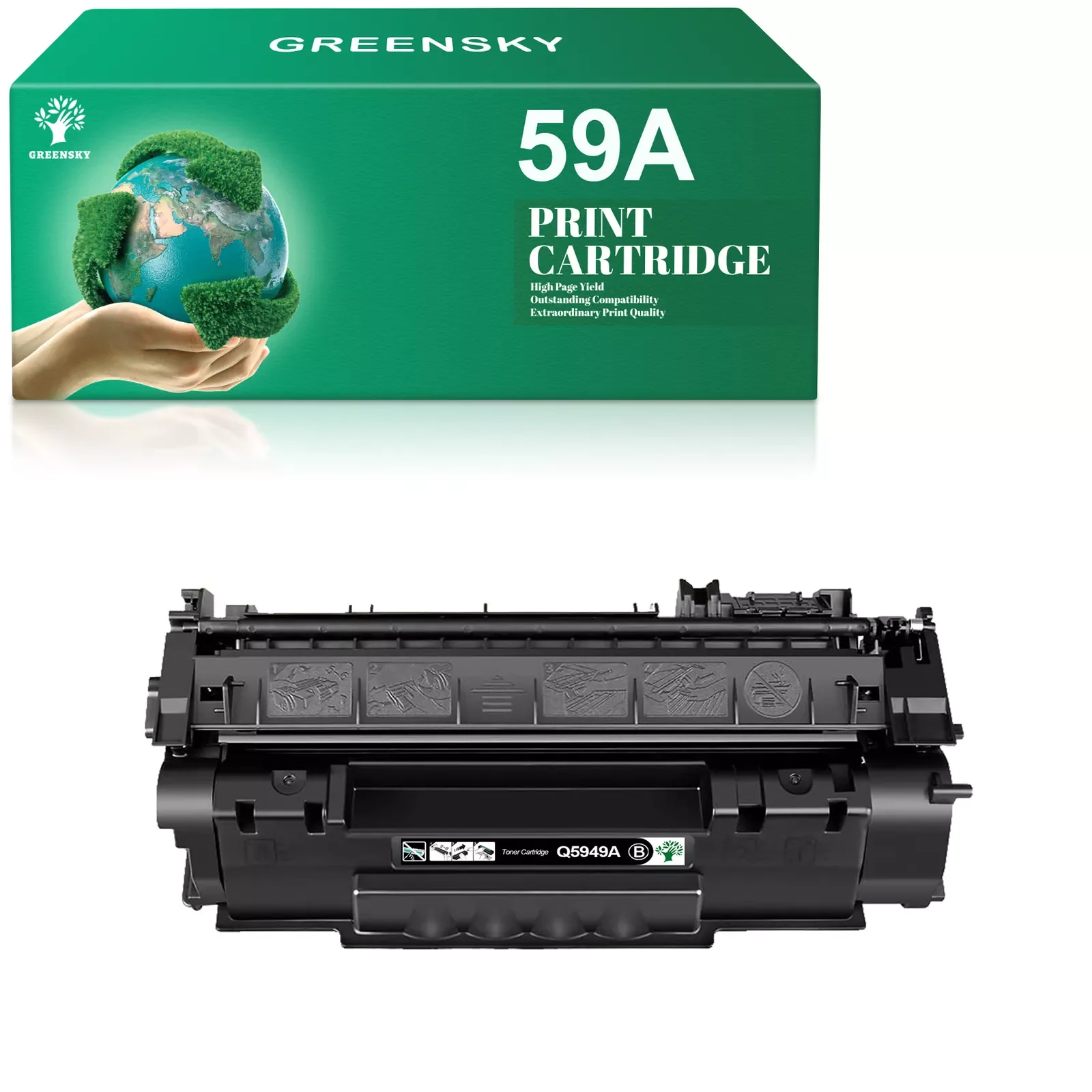 1PK Q5949A 49A Toner Cartridge Fits For HP LaserJet 1160LE 1320TN 1320NW Printer