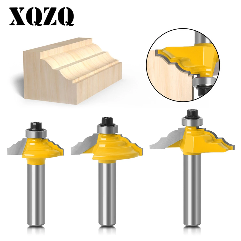 

Table Edge Router Bit - French Baroque 8mm Shank Line Router Bits Woodworking Cutter Tenon Cutter for Woodworking Tools